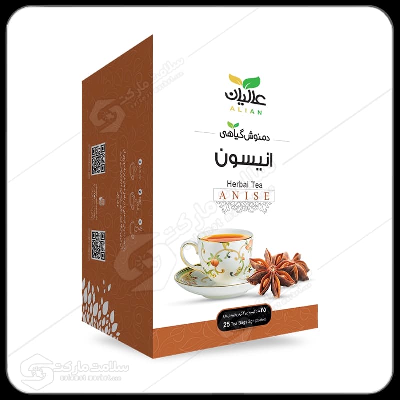 دمنوش انیسون عالیان | کیسه ای ۲۵عددی