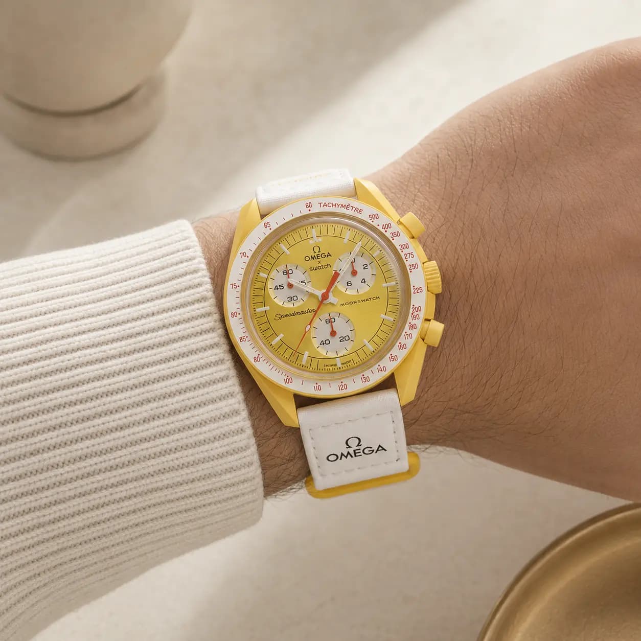 ساعت مچی امگا سواچ مدل ماموریت به سوی خورشید Omega Swatch Mission the Sun — تصویر ۳