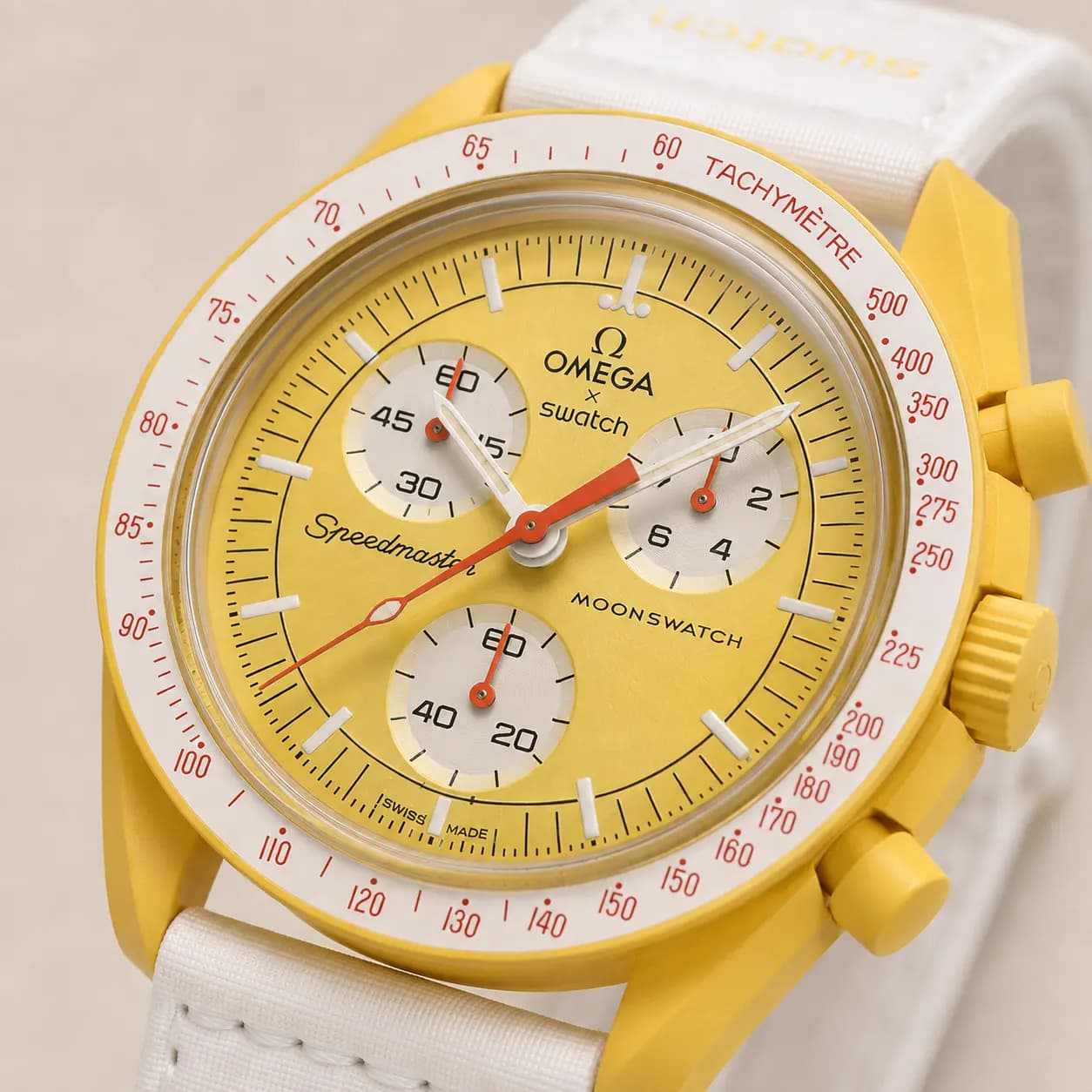 ساعت مچی امگا سواچ مدل ماموریت به سوی خورشید Omega Swatch Mission the Sun — تصویر ۴