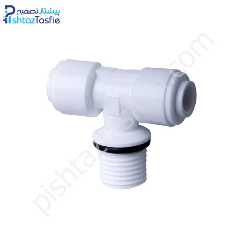 سه راه وسط رزوه هوزینگ|3Way Union Tee Tube Quick Center Connector — تصویر ۲