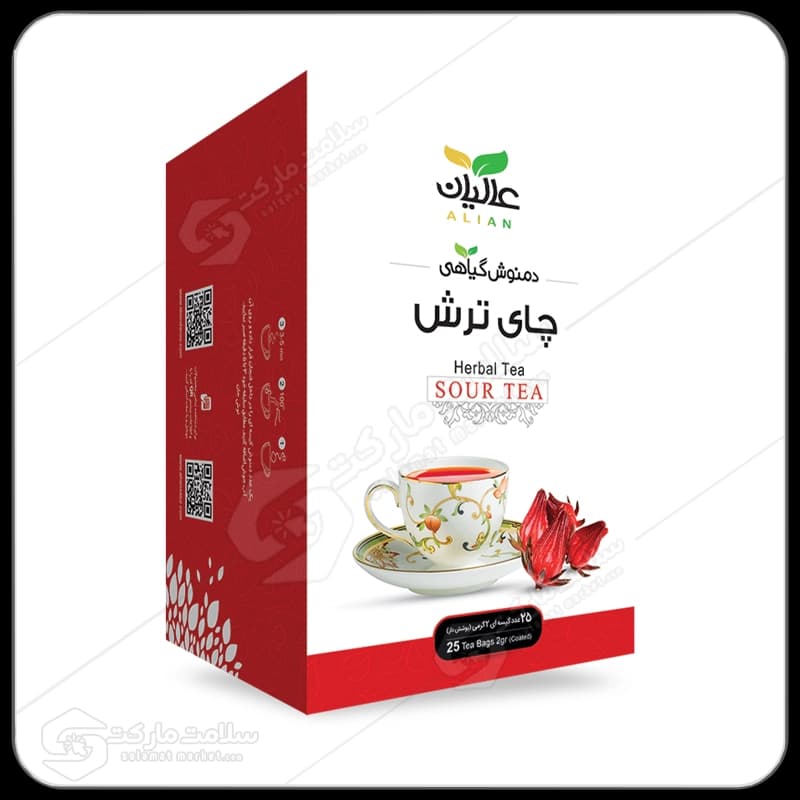 دمنوش چای ترش عالیان | کیسه ای ۲۵عددی