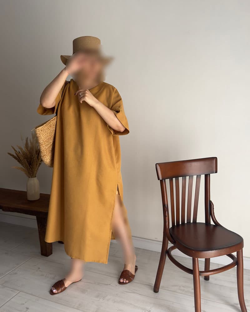 پیراهن Borno (خردلی) — تصویر ۲