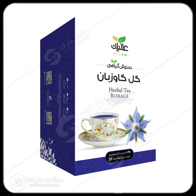دمنوش گل گاوزبان عالیان | کیسه ای ۲۵عددی