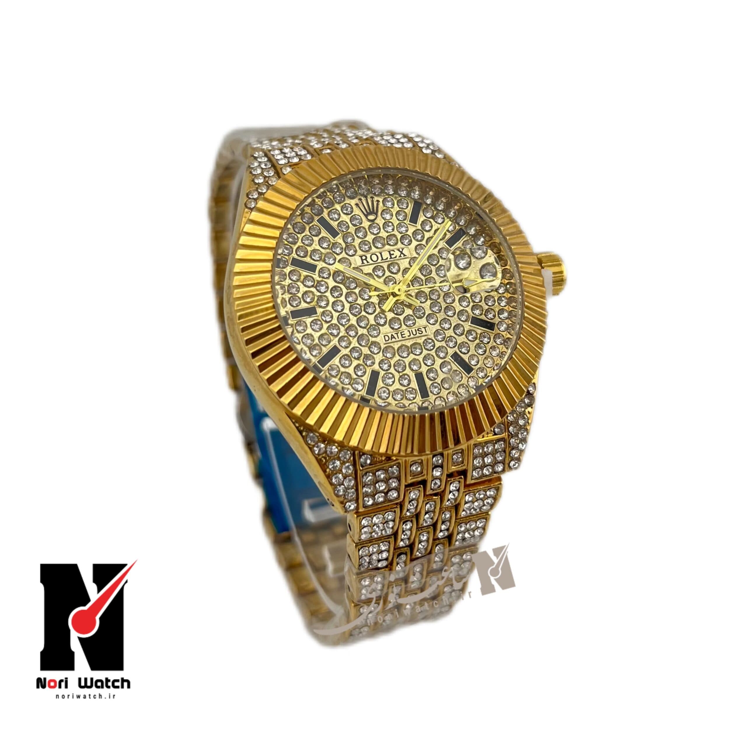 ساعت رولکس فول نگین سیلور Rolex Date Just Diamonds — تصویر ۲