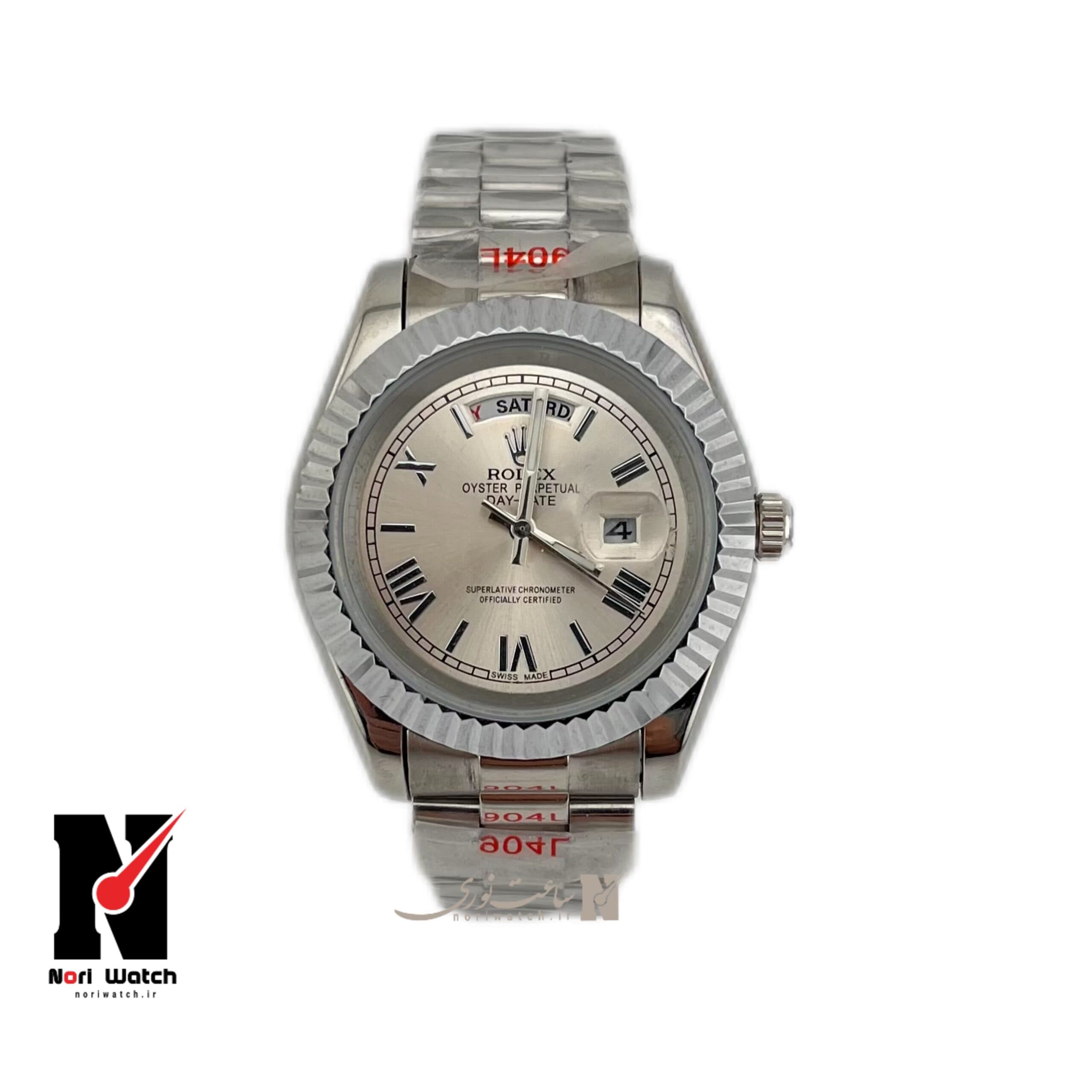 ساعت مچی مردانه رولکس دی دیت Rolex Day Date Silver — تصویر ۴
