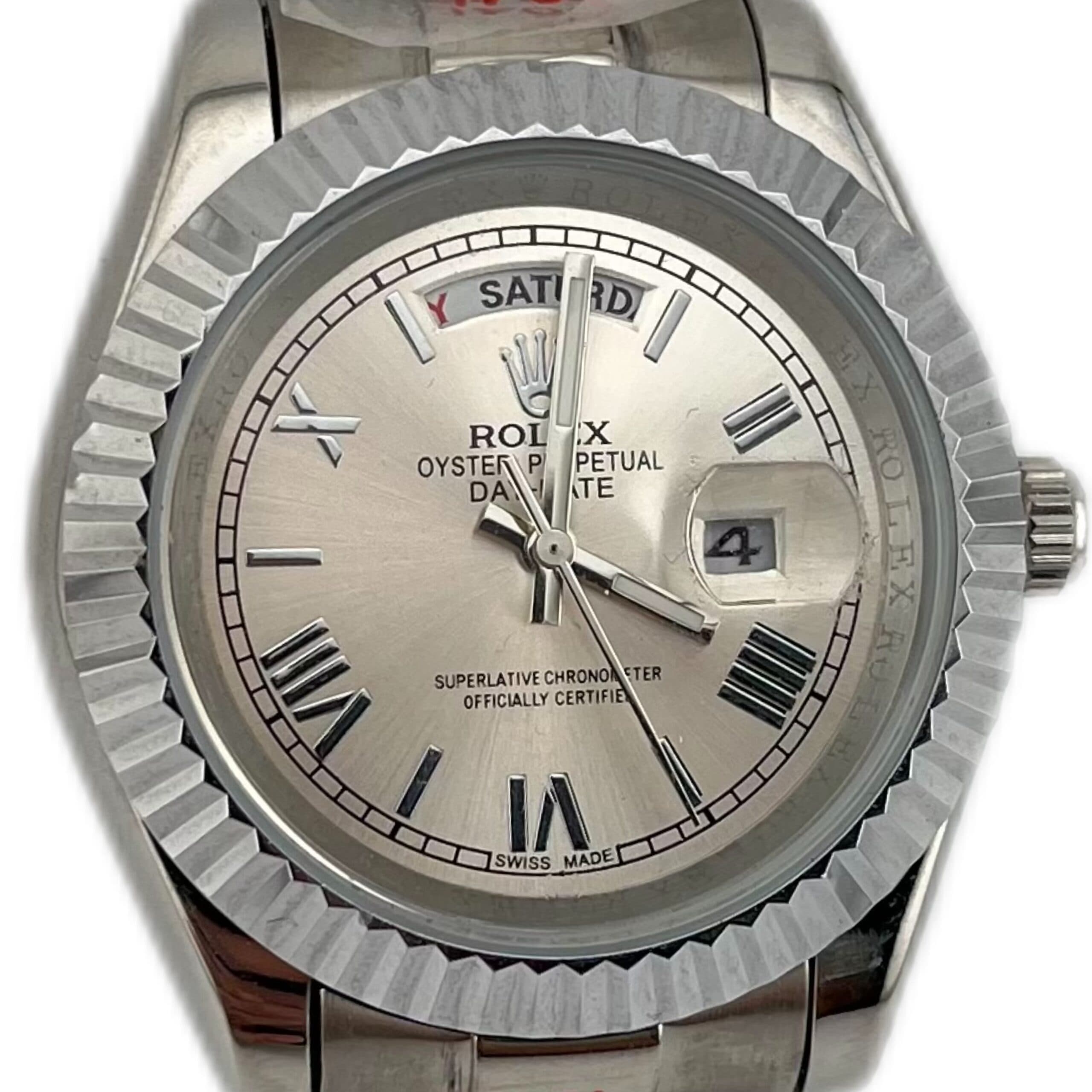 ساعت مچی مردانه رولکس دی دیت Rolex Day Date Silver — تصویر ۳