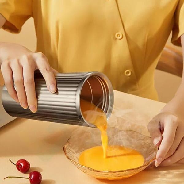 ماگ و مخلوط کن قابل حمل شیائومی درما Xiaomi Deerma Insulation Juice Cup NU80 — تصویر ۵