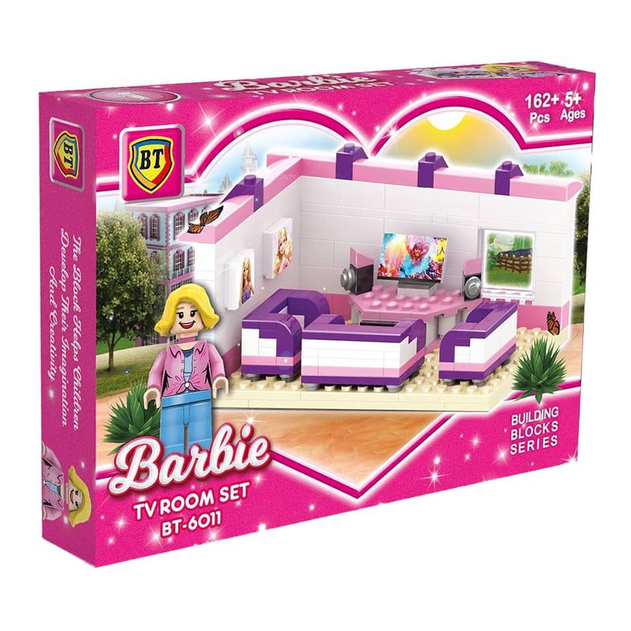 لگو اتاق تلوزیون باربی 162 قطعه کد BT6011