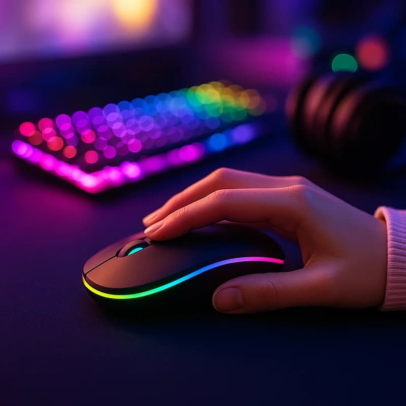 ماوس بی سیم چراغ دار RGB (حراج محصول) — تصویر ۲