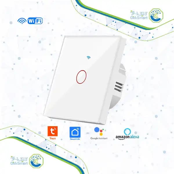 کلید هوشمند لمسی تک پل مدل CL-WTS101 | با وای فای و ریموت| کلیک اسمارت