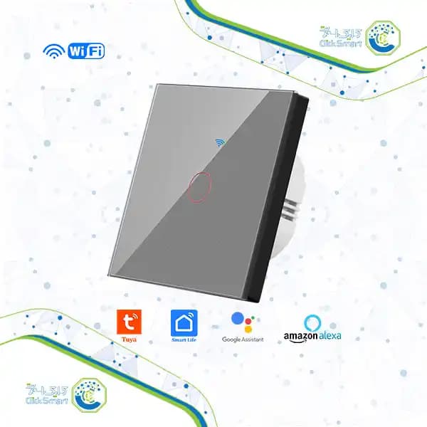کلید هوشمند لمسی تک پل مدل CL-WTS101 | با وای فای و ریموت| کلیک اسمارت — تصویر ۲