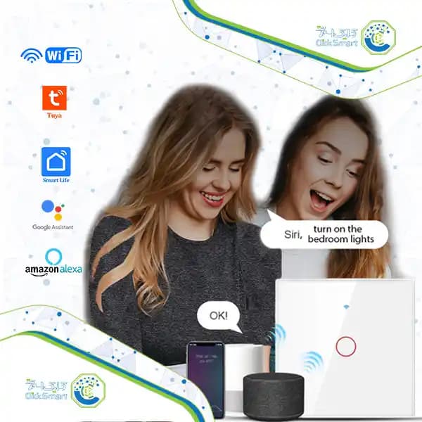 کلید هوشمند لمسی تک پل مدل CL-WTS101 | با وای فای و ریموت| کلیک اسمارت — تصویر ۷