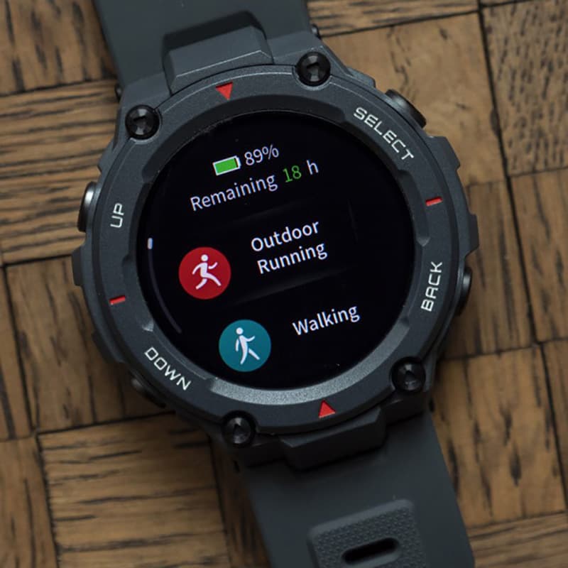 ساعت هوشمند امیزفیت مدل T-Rex Pro بند سیلیکونی — تصویر ۲