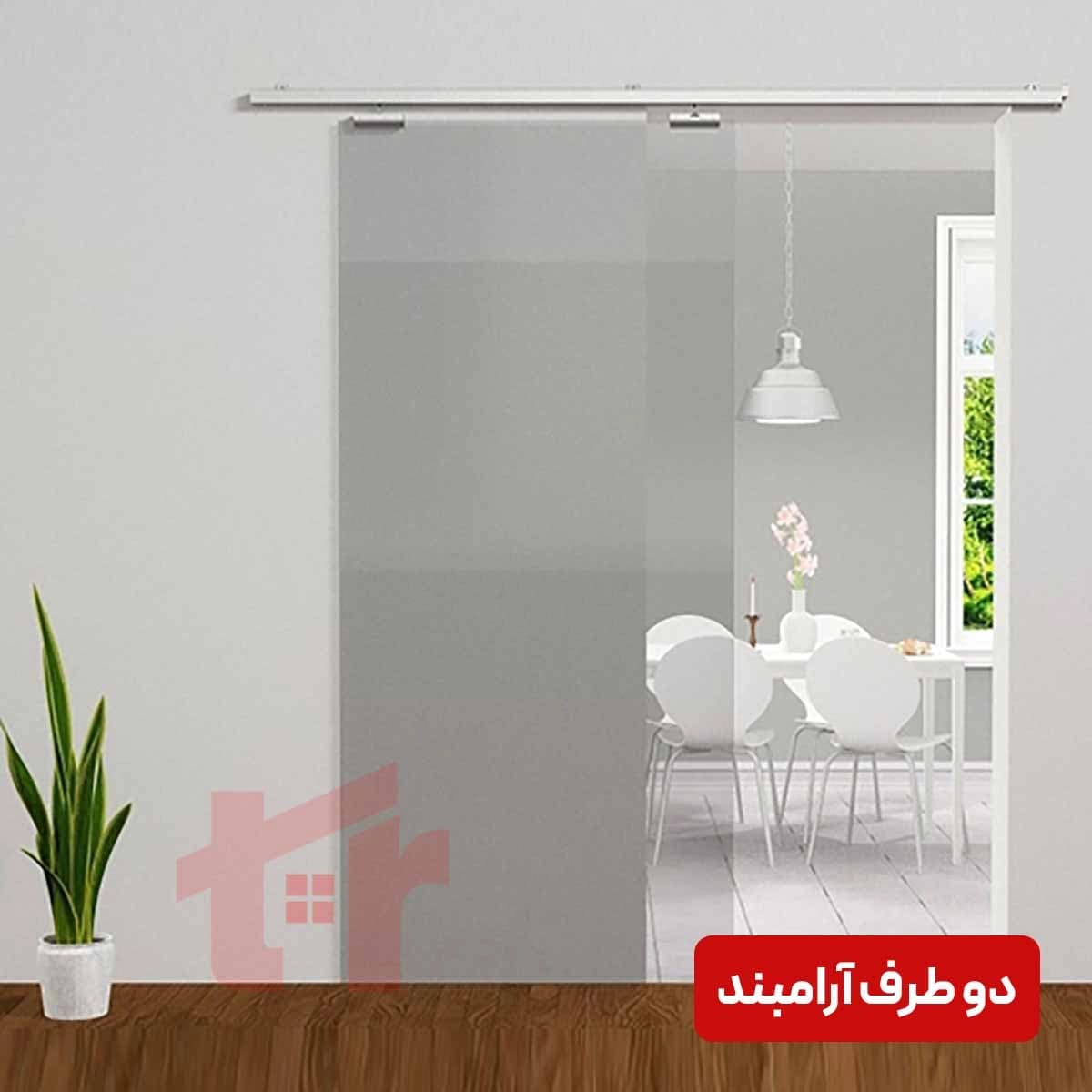 مکانیزم کشویی تک درب شیشه ای آلباتور دو طرف آرام بند کد 9920