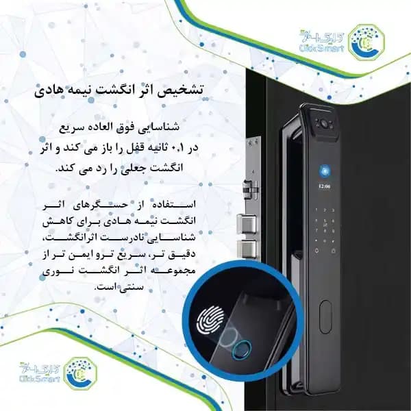 دستگیره هوشمند مدل CL-GLn09 | Smart Lock اقتصادی و کاربردی | کلیک اسمارت — تصویر ۴