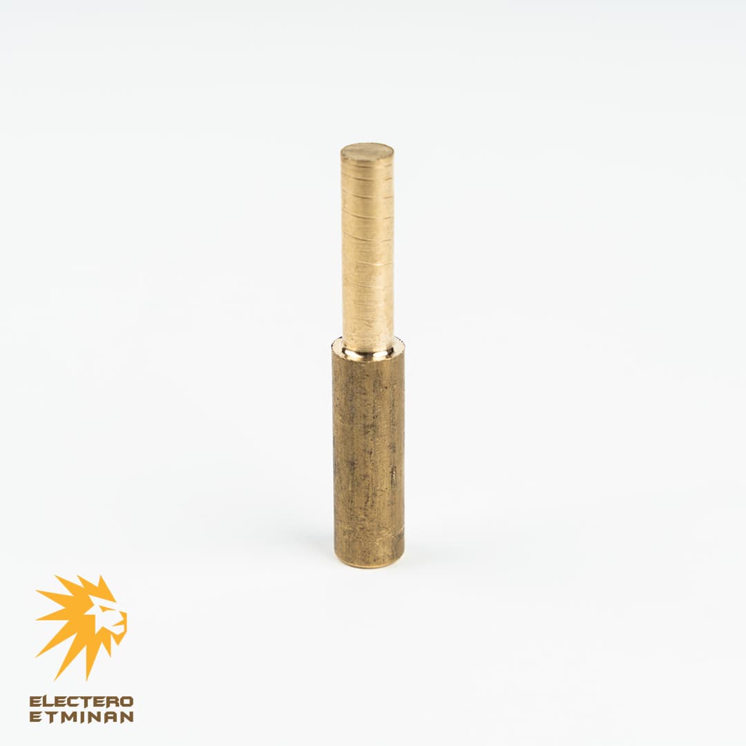 رابط برنجی بادگیری از جنس برنج و اندازه قطر 22mm و ارتفاع 100mm الکترو اطمینان