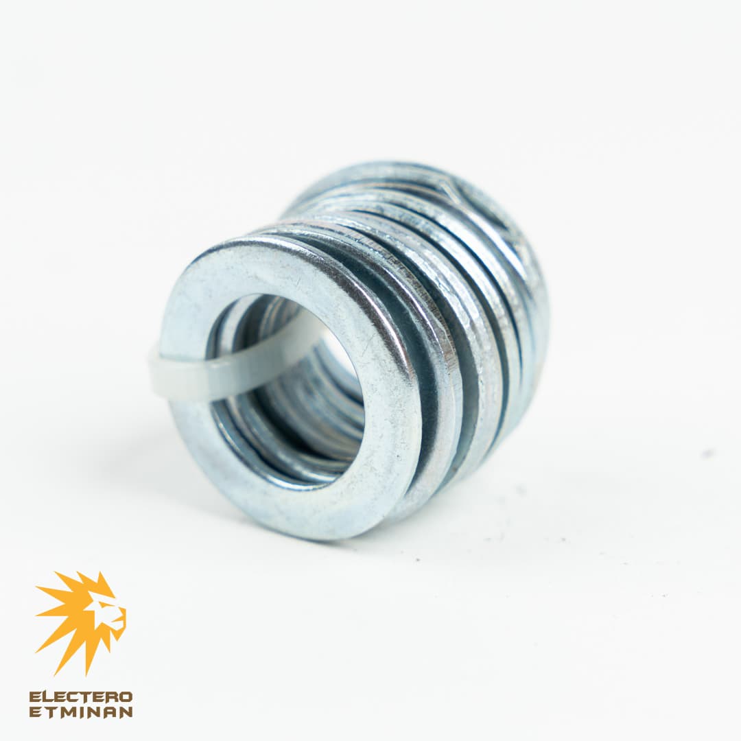 واشر جوشی از جنس فولاد و ضخامت 2mm و قطر 22mm الکترو اطمینان