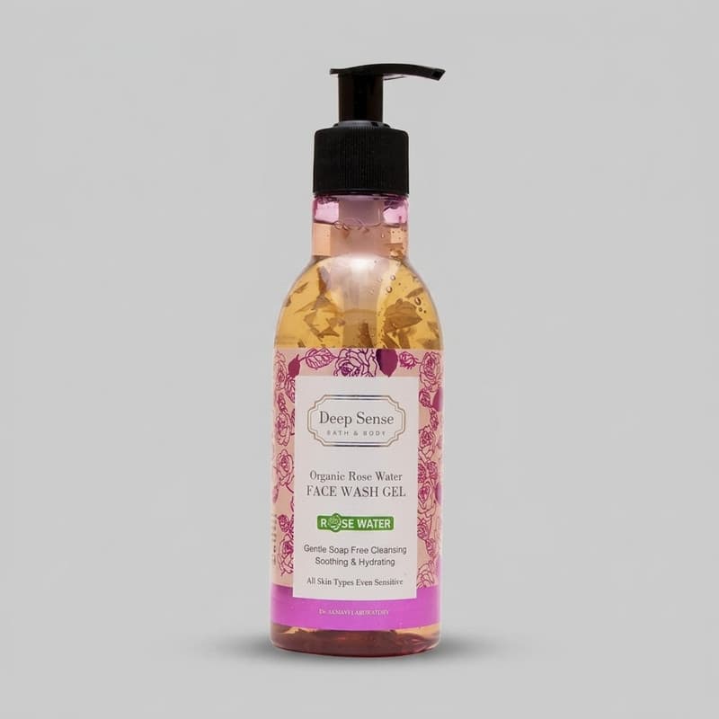 شوینده صورت دیپ سنس مدل organic rose water
