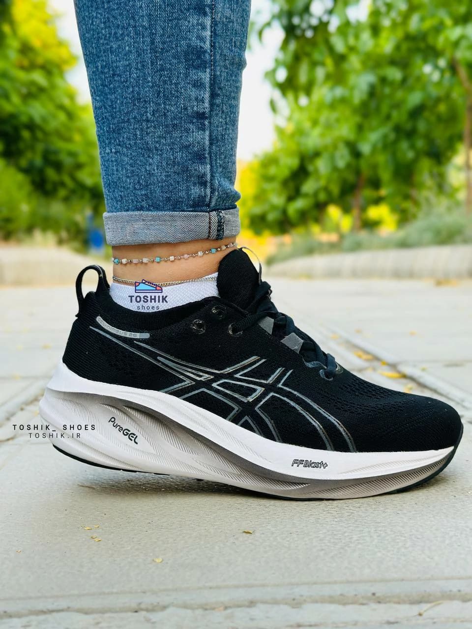 کتونی اسیکس نیمباس 26 – GEL _ NUMBUS 26 رنگ مشکی