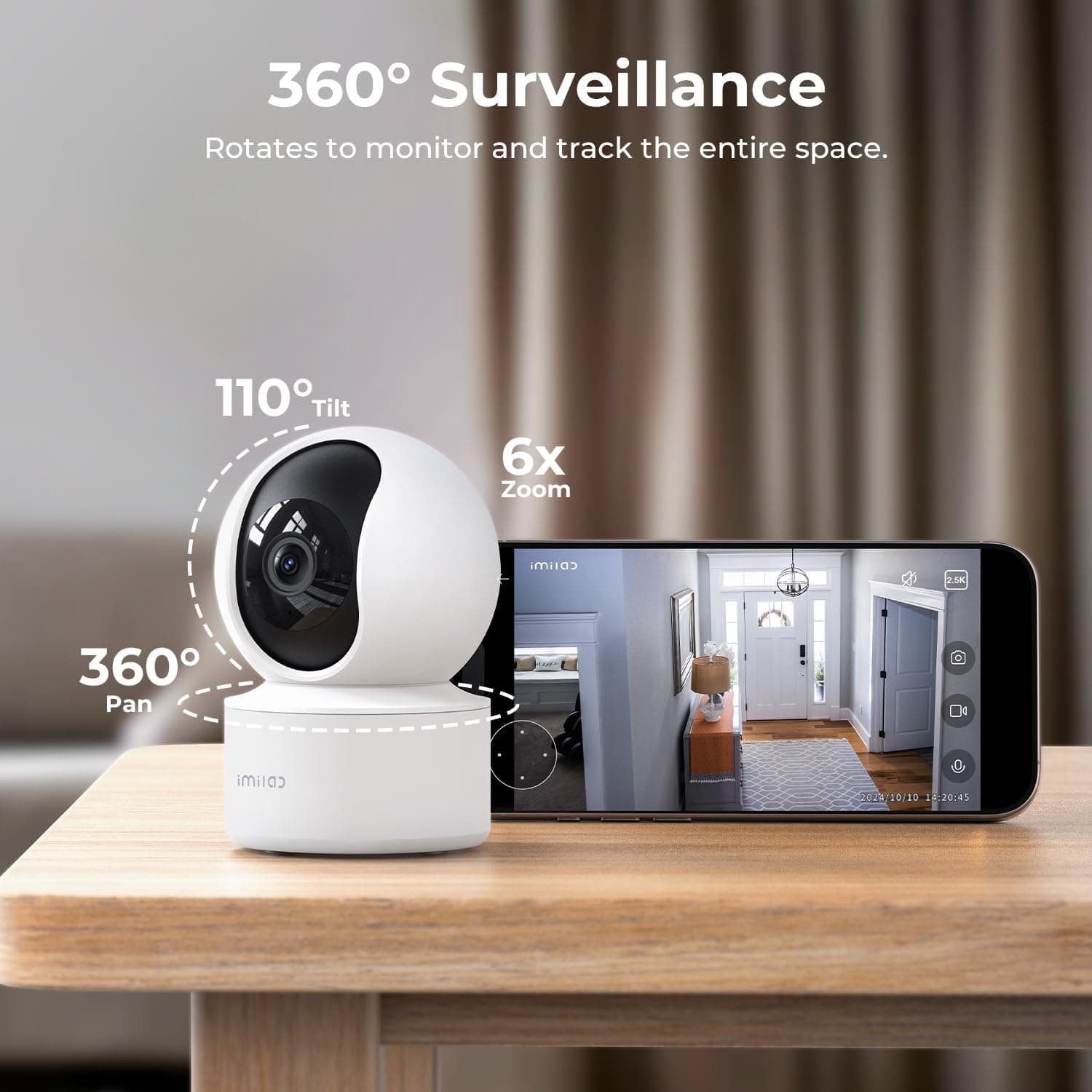 دوربین نظارتی شیائومی CMSXJ56B IMILAB C21 Home Security Camera 2.5K — تصویر ۴