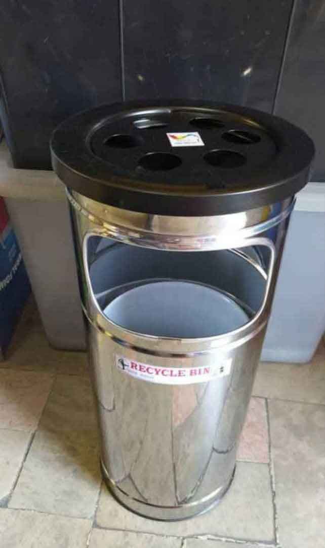 سطل زباله جاسیگاردار استیل