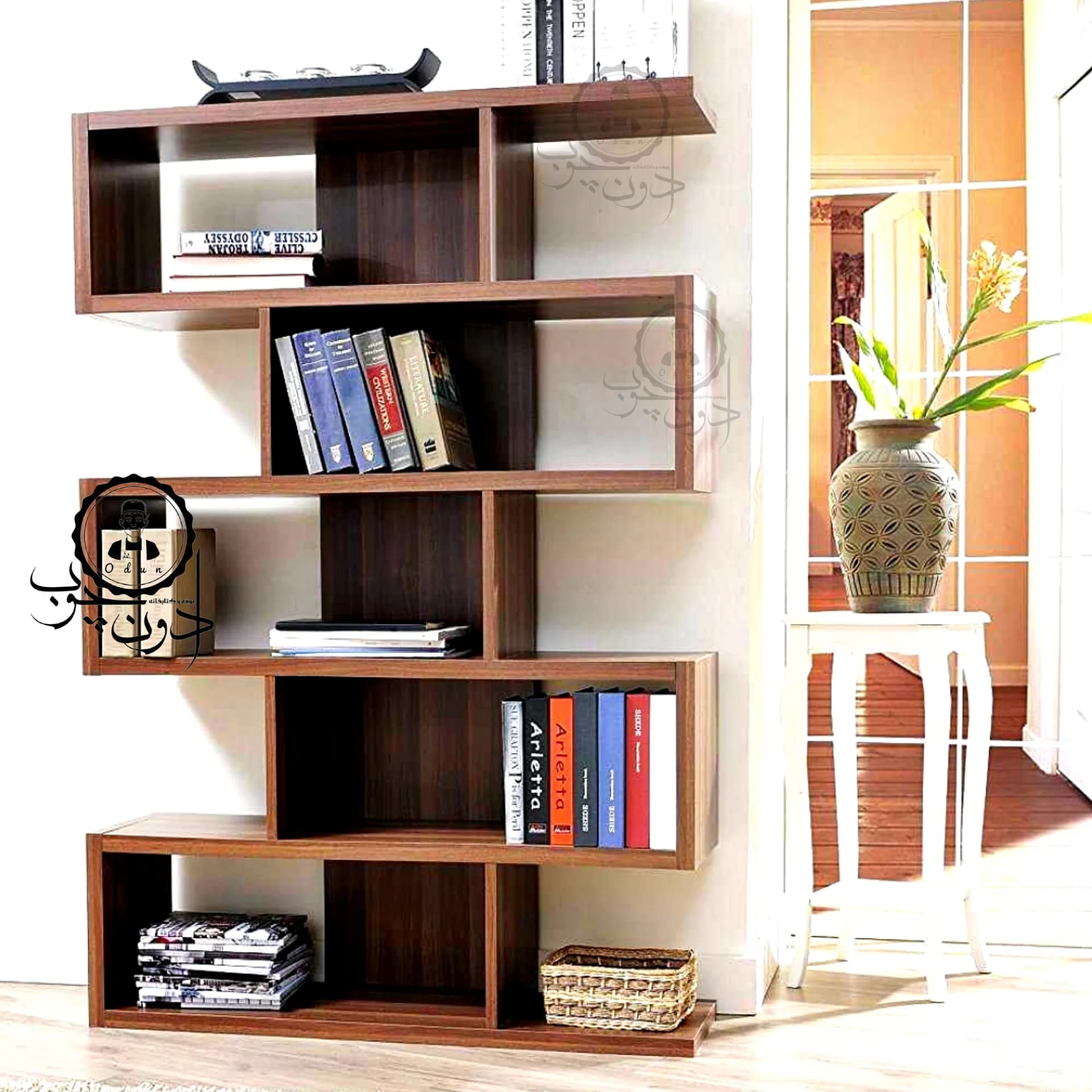 کتابخانه مدل آرتین اُدون چوب — تصویر ۳