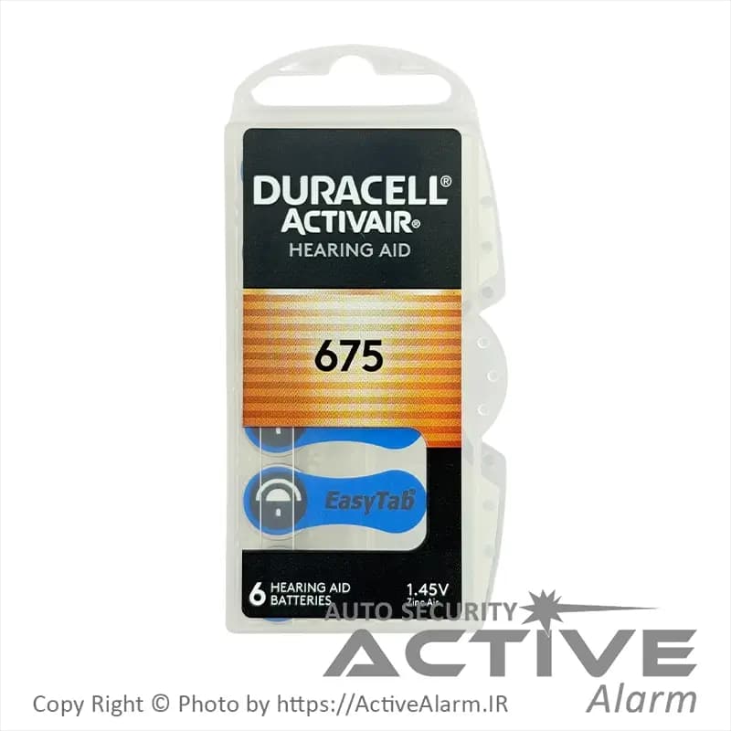 باتری سمعک دوراسل مدل Activair سایز 675 [۶ عددی]