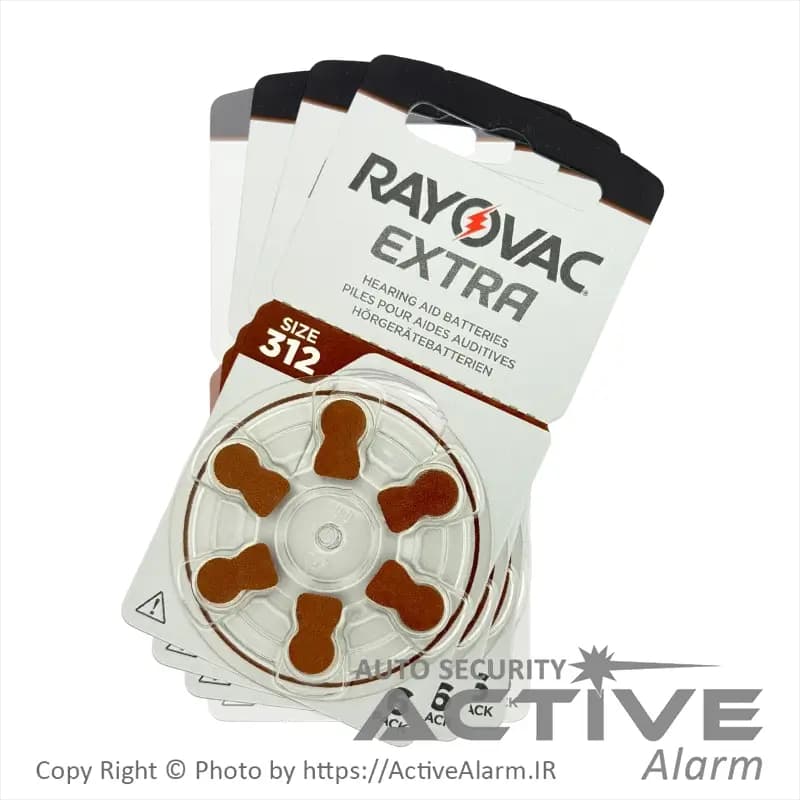 باتری سمعک ریوواک RAYOVAC سایز 312 (بسته ۶ تایی) — تصویر ۲