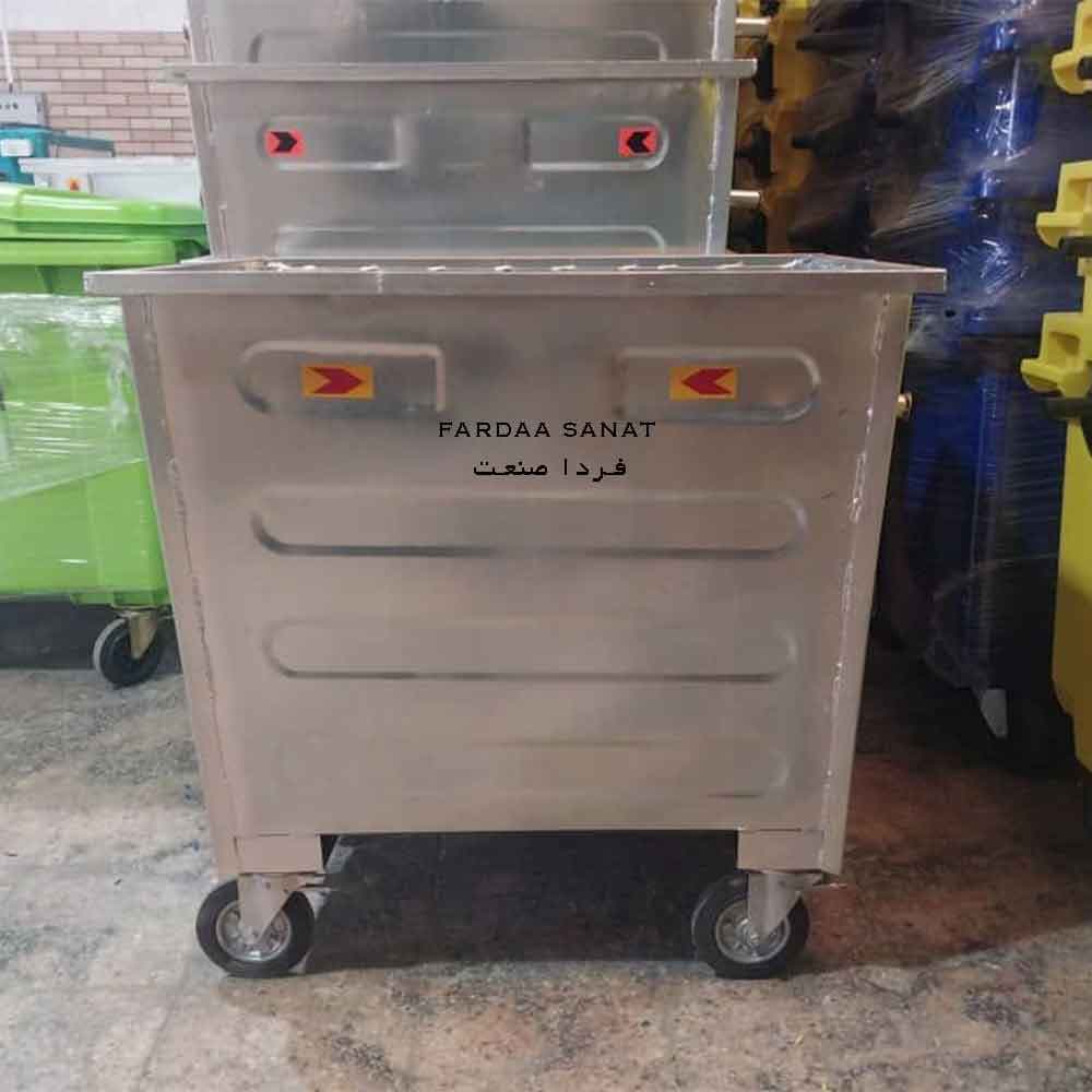 سطل گالوانیزه 1100 لیتری محدب — تصویر ۲