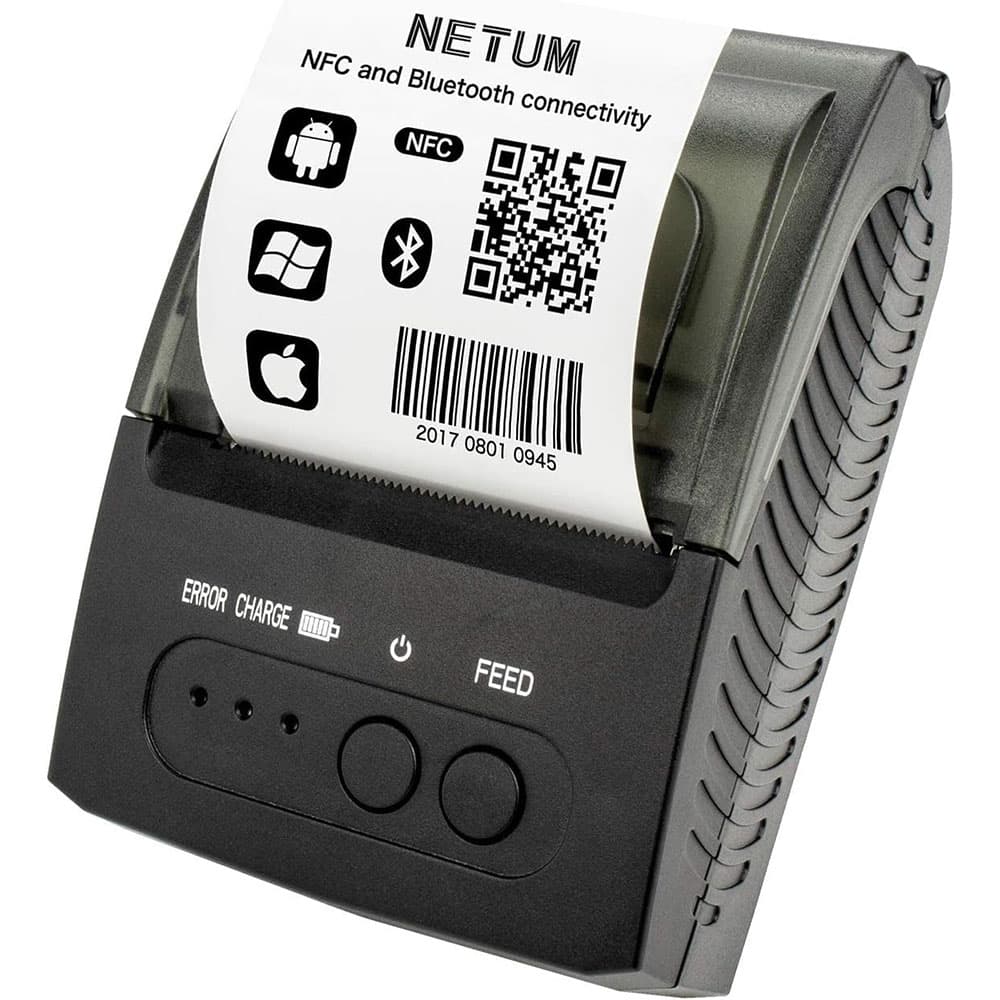 پرینتر حرارتی فیش و رسید NETUM NT-1809 | بلوتوث، USB و کاغذ 58 میلی‌متری