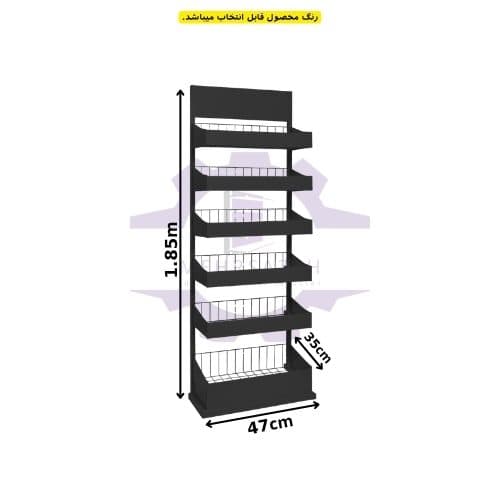 استند زاویه دار 6 طبقه سایز 35 در 47 — تصویر ۳