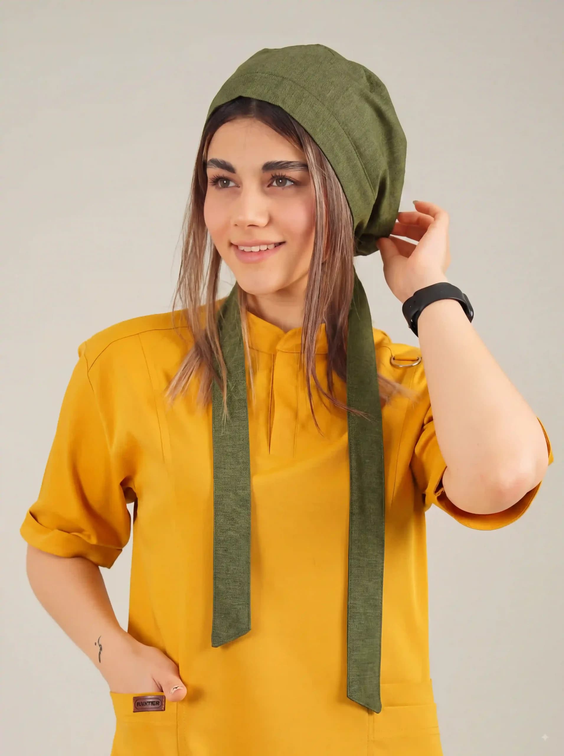 کلاه جراحی کراواتی سبز خلبانی پرشیا