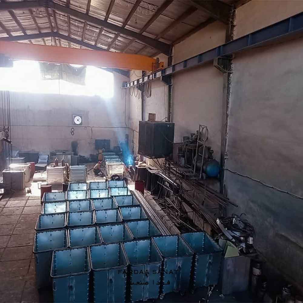 سطل گالوانیزه 660 لیتری محدب — تصویر ۵