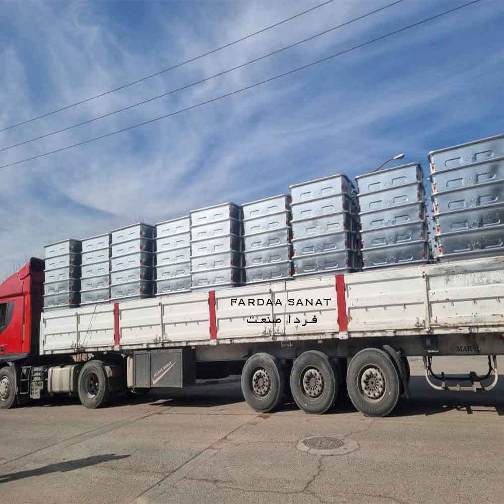 سطل گالوانیزه 660 لیتری محدب — تصویر ۴