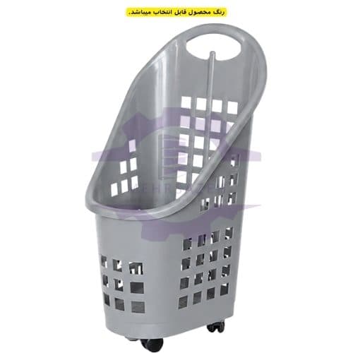 چرخ خرید فروشگاهی پلاستیکی 70 لیتری — تصویر ۳