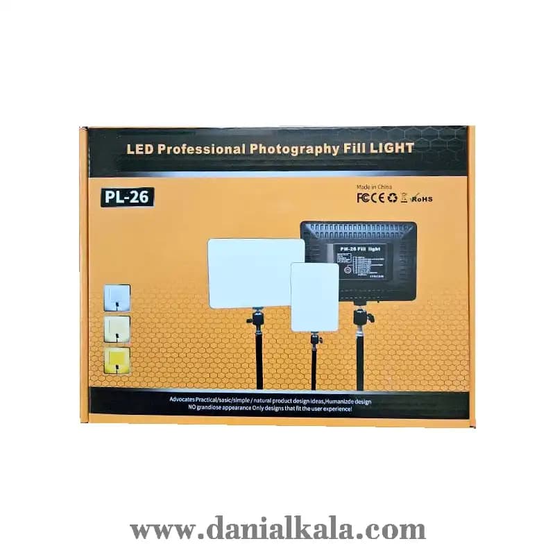 نور ثابت ال ای دی مدل PL-26 به همراه پایه — تصویر ۲