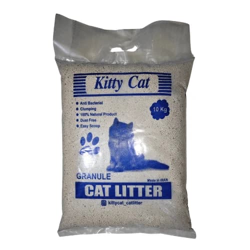 خاک گربه گرانول کربن دار اولترا کیتی کت 10 کیلویی KITTY CAT ( ارسال فقط شهر تهران )