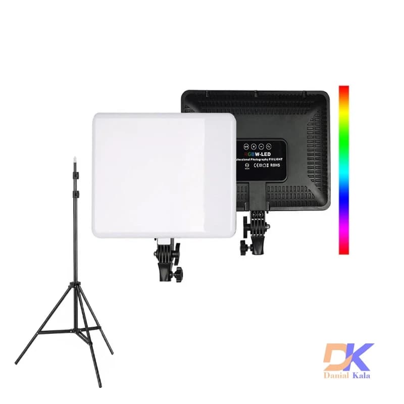 نور ثابت ال ای دی مدل PM-26 RGB به همراه پایه