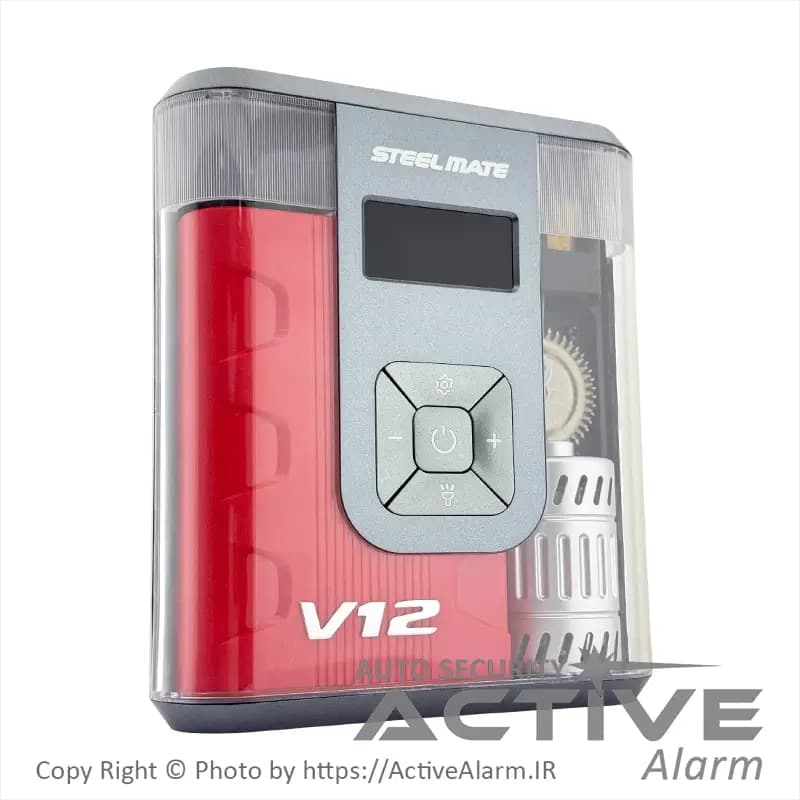 پمپ باد، پاوربانک و چراغقوه استیلمیت مدل V12 — تصویر ۵