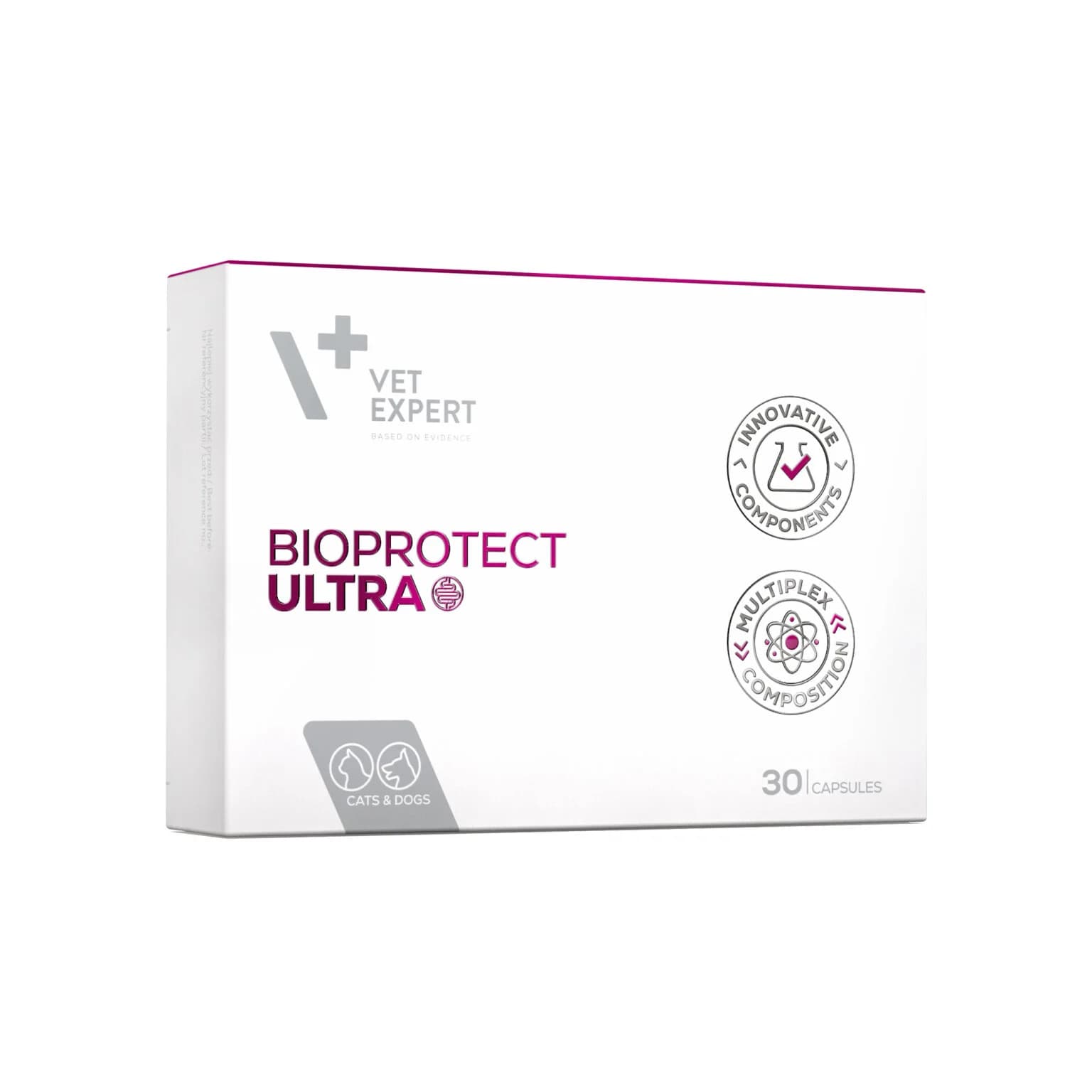 پروبیوتیک مکمل تقویت میکروبیوم و سلامت دستگاه گوارش سگ و گربه وت اکسپرت Vet Expert BIOPROTECT ULTRA