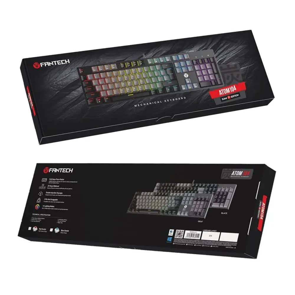 کیبورد گیمینگ فنتک مدل ATOM104 MK886V2 Red Switch — تصویر ۱۰