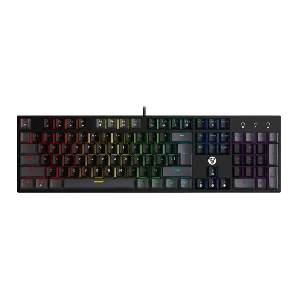 کیبورد گیمینگ فنتک مدل ATOM104 MK886V2 Red Switch