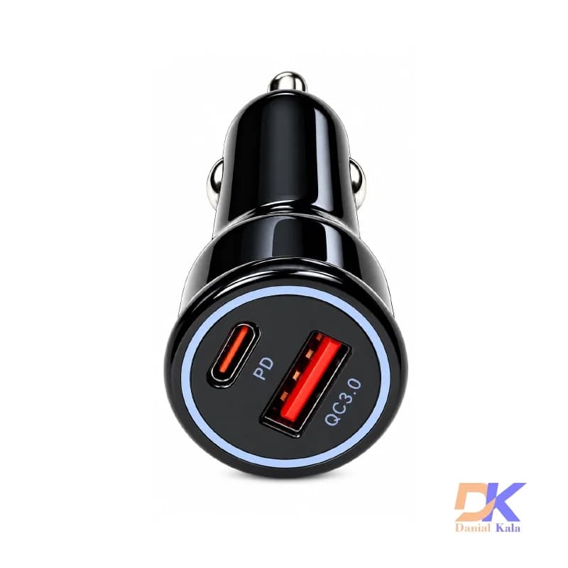 شارژر فندکی (30+18) وات KEZEN مشکی مدل C-815