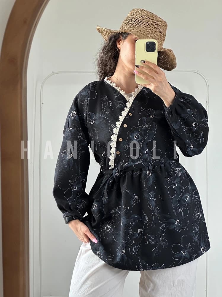 مانتو عروسکی شبتاب طرح گیپور؛ خاص، شیک و فریسایز — تصویر ۲