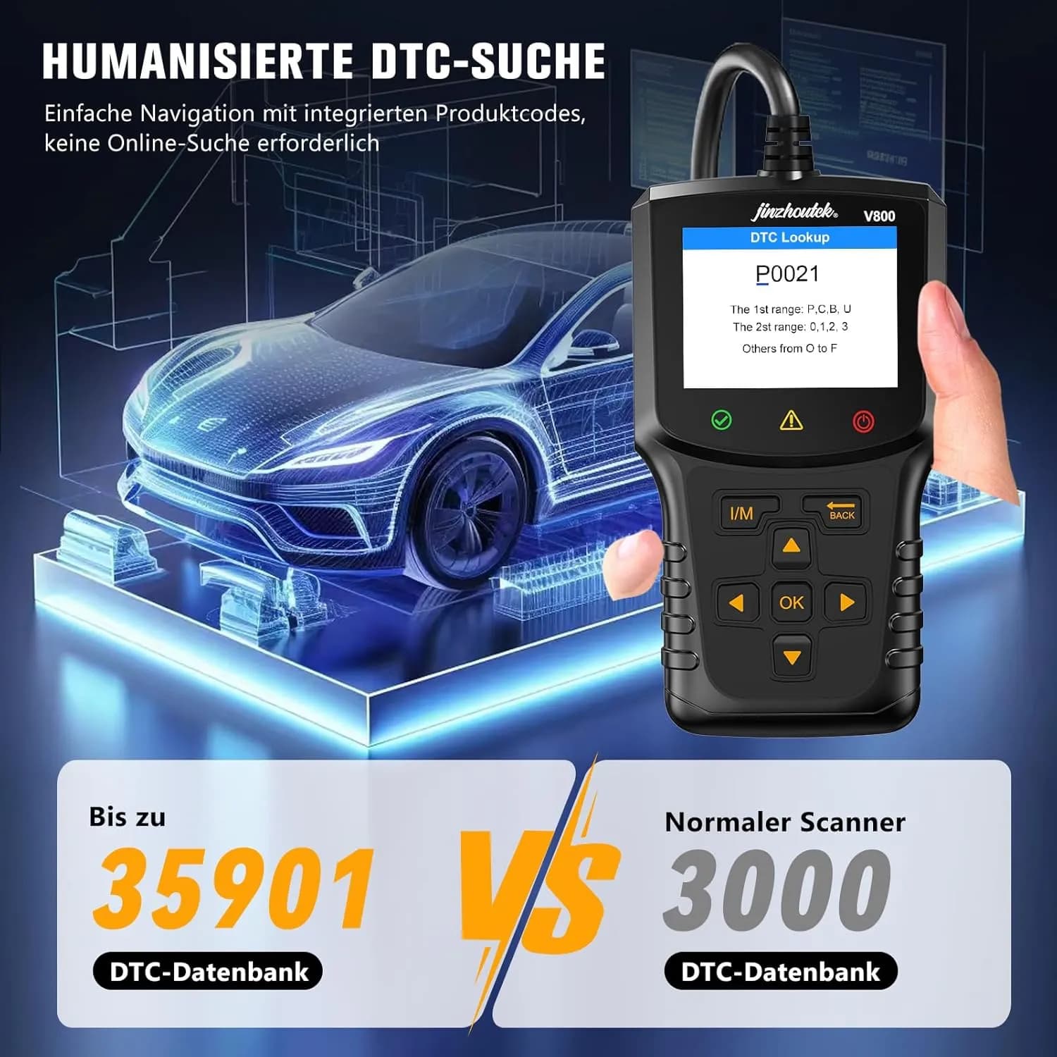 دستگاه دیاگ خودرو OBD2برند jinzhoutek مدل B0DSPS3Y5M — تصویر ۷