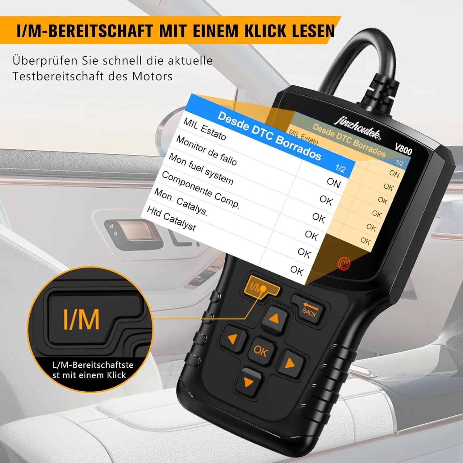 دستگاه دیاگ خودرو OBD2برند jinzhoutek مدل B0DSPS3Y5M — تصویر ۶