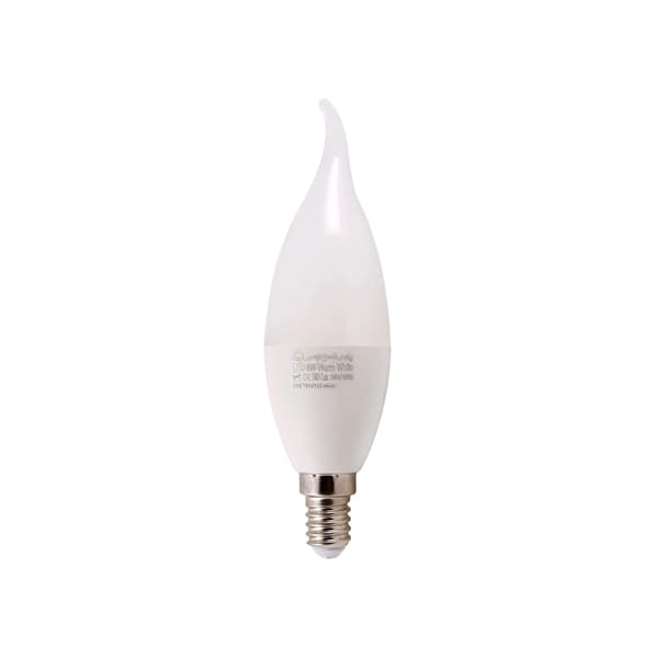 لامپ اشکی ۶ وات مات پارس شعاع توس – شمعی LED استاندارد ملی