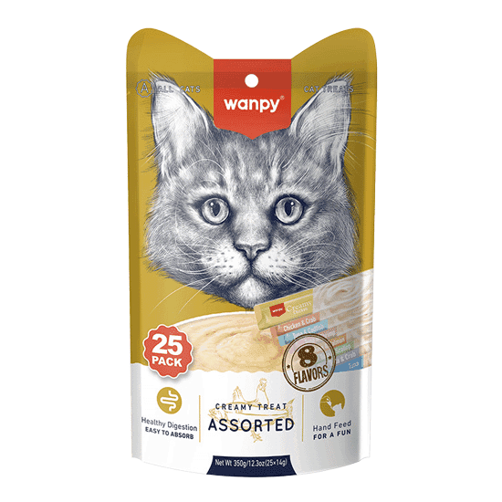 بستنی گربه ونپی – Wanpy Creamy Lickable Cat Treats — تصویر ۲