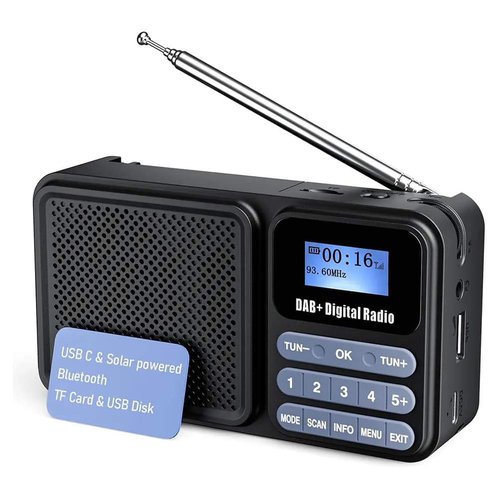 رادیو دیجیتال قابل حمل Gallypek با پشتیبانی DAB، DAB+ و FM برند Gallypek مدل DAB-P11