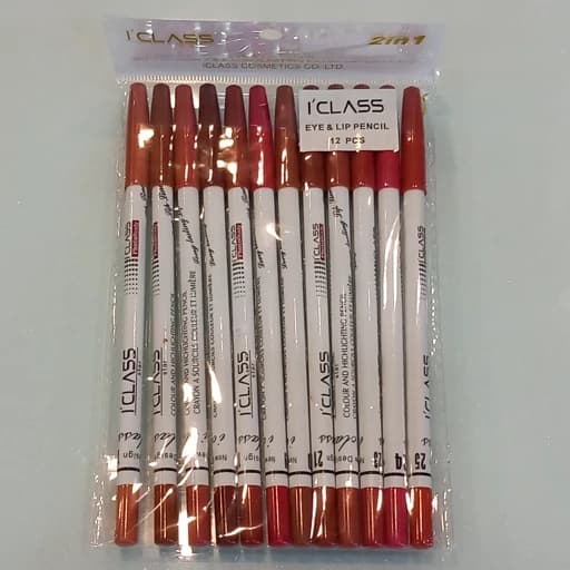 خط لب و چشم مدادی آی کلاس بسته 12 عددی ICLASS eye lip pencil — تصویر ۵